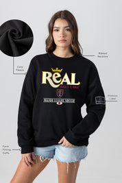 REAL SALT LAKE PLAYERS ONLY BLACK LABEL PREMIUM FLEECE DROP SHOULDER CREWNECK