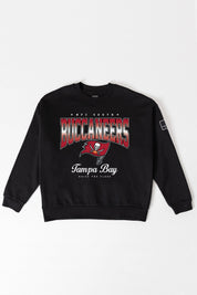 TAMPA BAY BUCCANEERS POWERHOUSE PLAY BLACK LABEL PREMIUM FLEECE CREW SWEATSHIRT