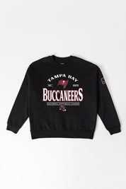 TAMPA BAY BUCCANEERS PLAYERS ONLY BLACK LABEL PREMIUM FLEECE DROP SHOULDER CREWNECK