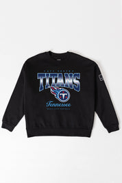 TENNESSEE TITANS POWERHOUSE PLAY BLACK LABEL PREMIUM FLEECE CREW SWEATSHIRT