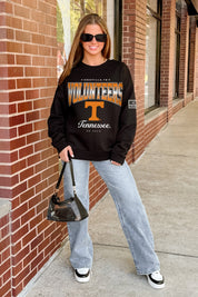 TENNESSEE VOLUNTEERS POWERHOUSE PLAY BLACK LABEL PREMIUM FLEECE CREW SWEATSHIRT