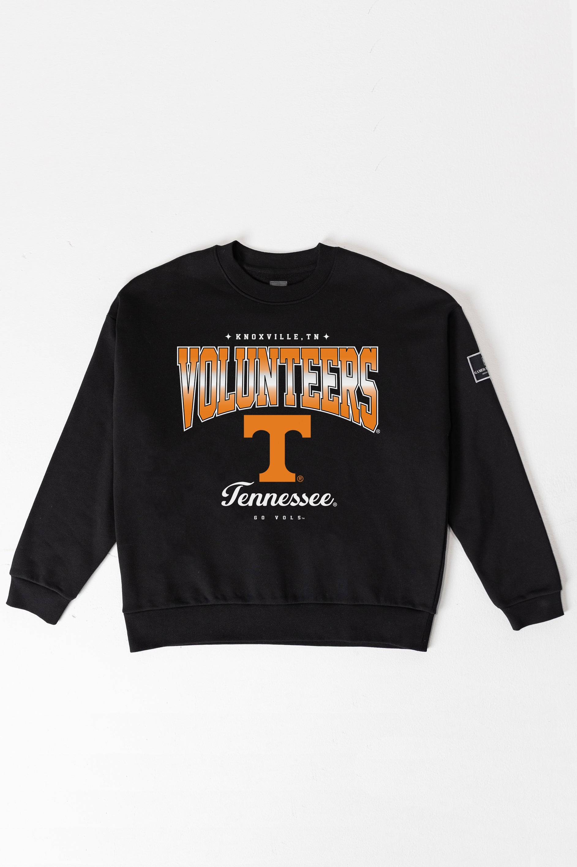 TENNESSEE VOLUNTEERS POWERHOUSE PLAY BLACK LABEL PREMIUM FLEECE CREW SWEATSHIRT