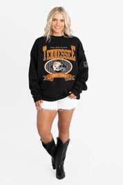 TENNESSEE VOLUNTEERS BOLD CHEERS BLACK LABEL PREMIUM FLEECE CREW SWEATSHIRT