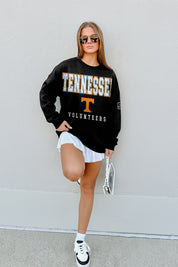 TENNESSEE VOLUNTEERS LEVEL UP BLACK LABEL PREMIUM FLEECE CREW SWEATSHIRT