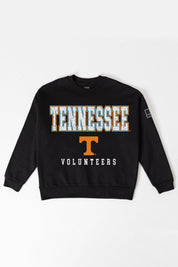 TENNESSEE VOLUNTEERS LEVEL UP BLACK LABEL PREMIUM FLEECE CREW SWEATSHIRT