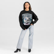 TENNESSEE TITANS VICTORY LANE BLACK LABEL PREMIUM FLEECE CREW SWEATSHIRT