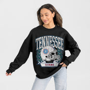 TENNESSEE TITANS VICTORY LANE BLACK LABEL PREMIUM FLEECE CREW SWEATSHIRT