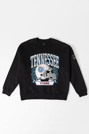 TENNESSEE TITANS VICTORY LANE BLACK LABEL PREMIUM FLEECE CREW SWEATSHIRT