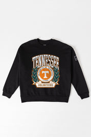 TENNESSEE VOLUNTEERS VICTORY LANE BLACK LABEL PREMIUM FLEECE CREW SWEATSHIRT