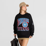 TENNESSEE TITANS VICTORY PRIME BLACK LABEL PREMIUM FLEECE DROP SHOULDER CREWNECK