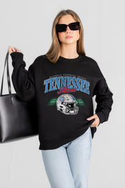 TENNESSEE TITANS FIELD FOCUS BLACK LABEL PREMIUM FLEECE DROP SHOULDER CREWNECK