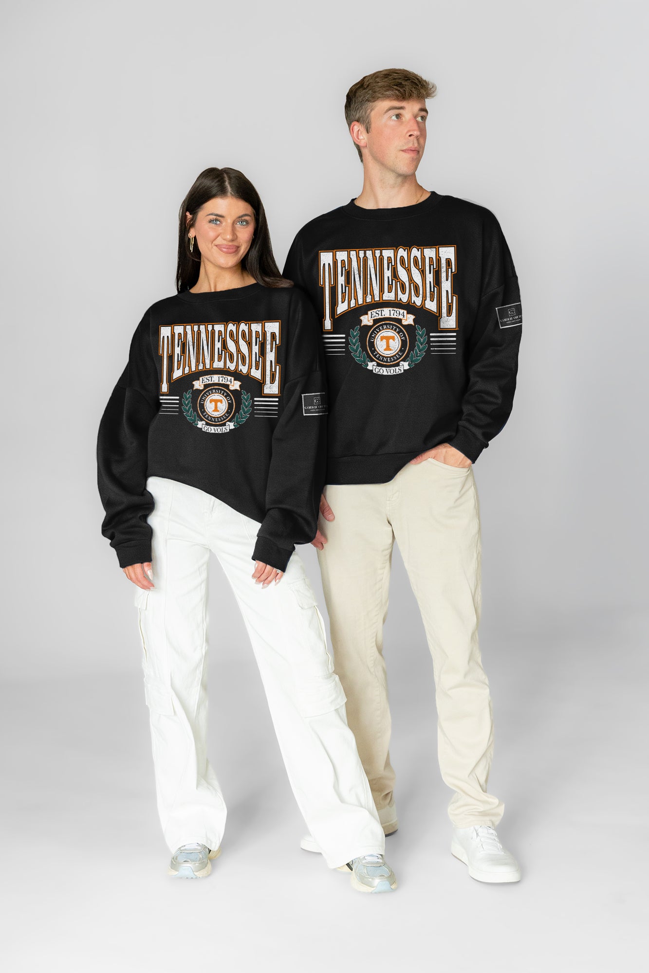 TENNESSEE VOLUNTEERS HONOR BOUND BLACK LABEL PREMIUM FLEECE CREWNECK