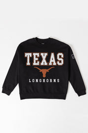TEXAS LONGHORNS LEVEL UP BLACK LABEL PREMIUM FLEECE CREW SWEATSHIRT