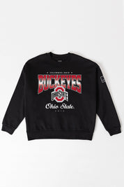 OHIO STATE BUCKEYES POWERHOUSE PLAY BLACK LABEL PREMIUM FLEECE CREW SWEATSHIRT