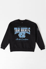 NORTH CAROLINA TAR HEELS POWERHOUSE PLAY BLACK LABEL PREMIUM FLEECE CREW SWEATSHIRT