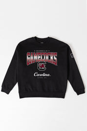 SOUTH CAROLINA GAMECOCKS POWERHOUSE PLAY BLACK LABEL PREMIUM FLEECE CREW SWEATSHIRT