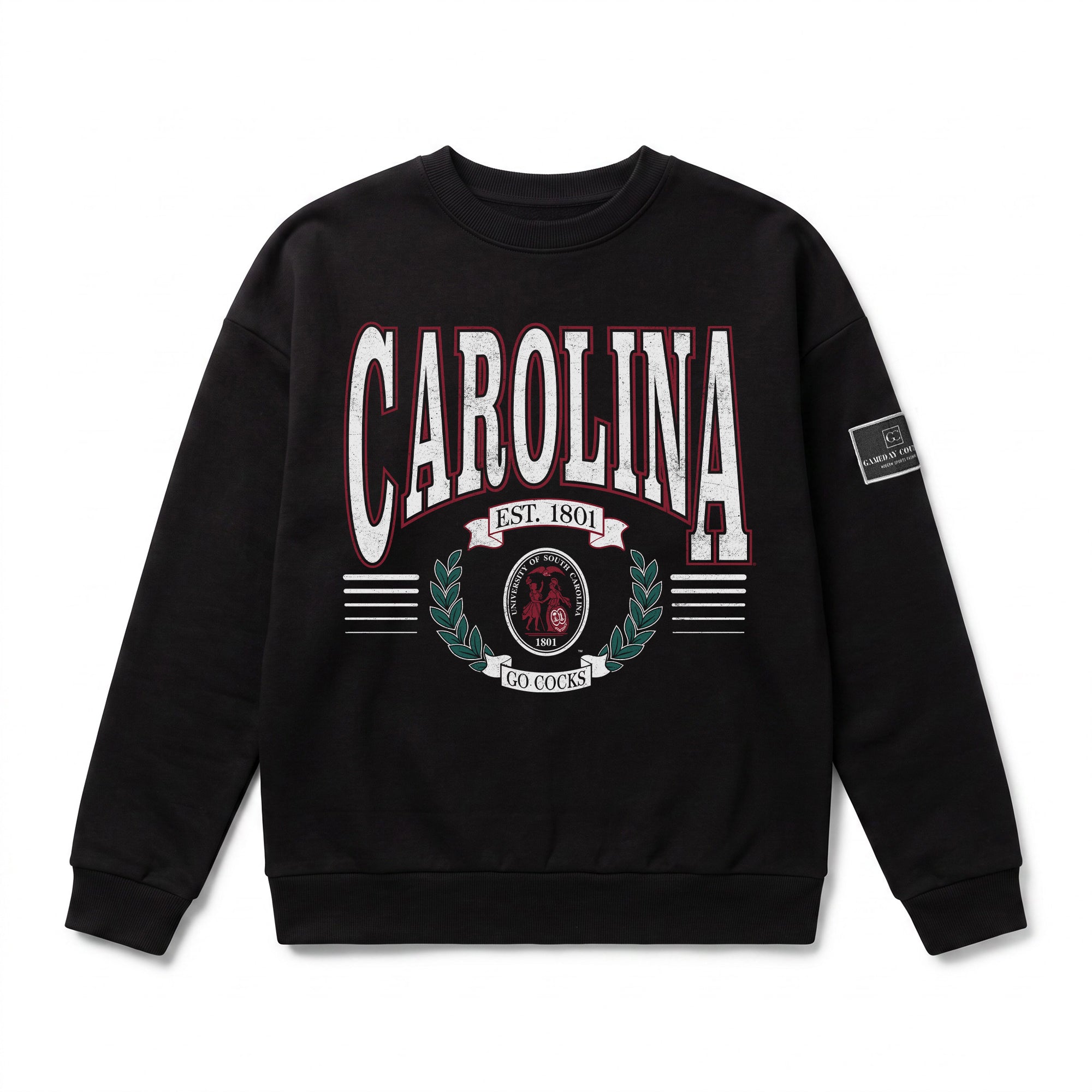 SOUTH CAROLINA GAMECOCKS HONOR BOUND BLACK LABEL PREMIUM FLEECE CREWNECK