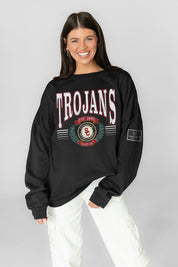 USC TROJANS HONOR BOUND BLACK LABEL PREMIUM FLEECE CREWNECK