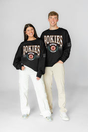 VIRGINIA TECH HOKIES HONOR BOUND BLACK LABEL PREMIUM FLEECE CREWNECK