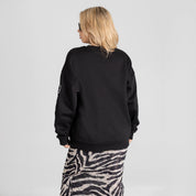 WASHINGTON COMMANDERS FIERCE FLOW BLACK LABEL PREMIUM FLEECE DROP SHOULDER CREWNECK