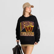 WASHINGTON COMMANDERS VICTORY PRIME BLACK LABEL PREMIUM FLEECE DROP SHOULDER CREWNECK