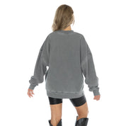 CINCINNATI BENGALS IN THE WILD VINTAGE WASH OVERSIZED CREWNECK FLEECE