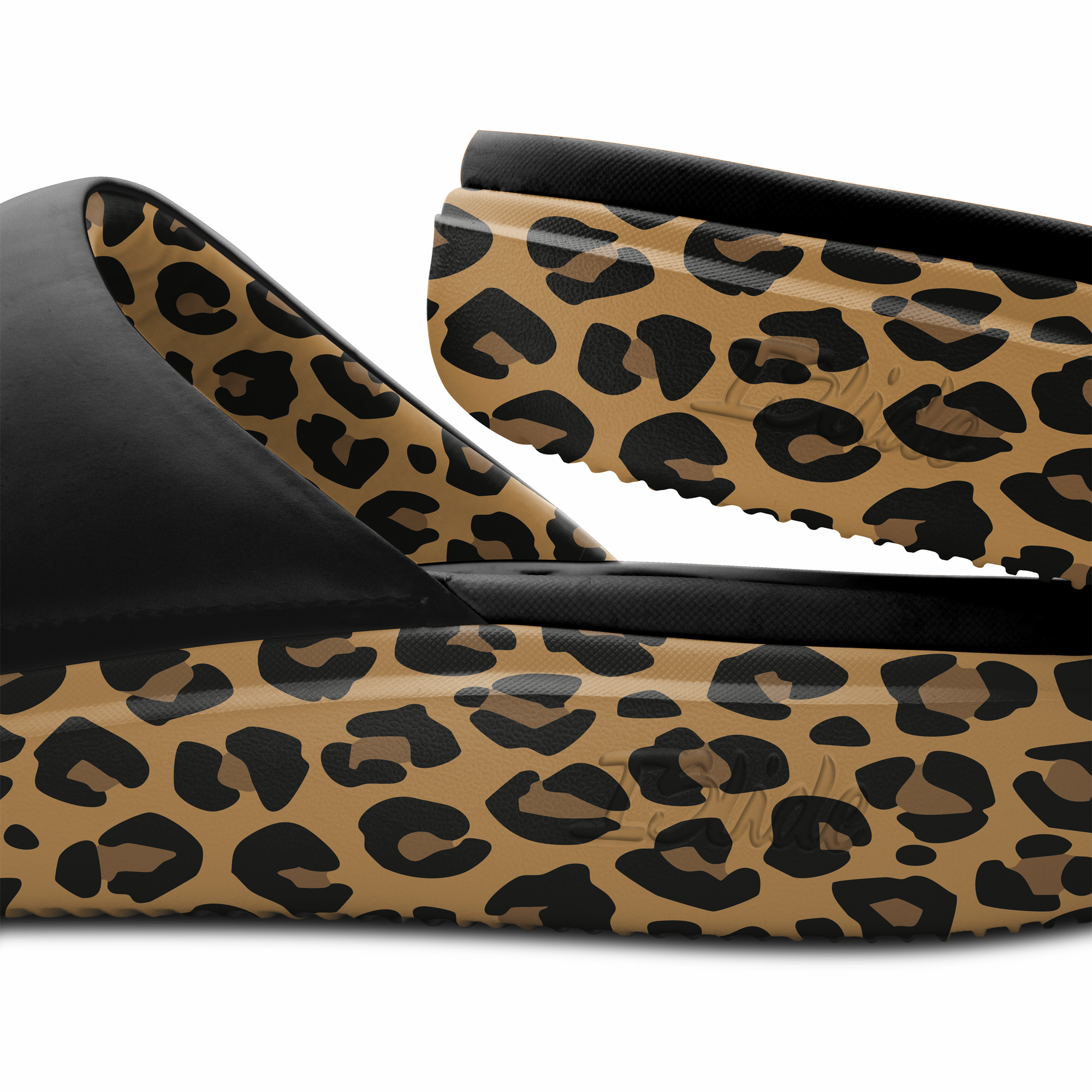 Miami Hurricanes Cheetah Dip Motive Slide Sandles