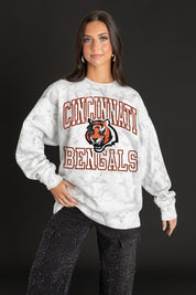 CINCINNATI BENGALS WHITEOUT PREMIUM DROP SHOULDER CAMO PULLOVER-