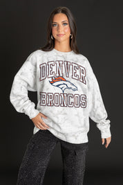 DENVER BRONCOS WHITEOUT PREMIUM DROP SHOULDER CAMO PULLOVER-