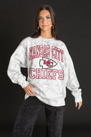 KANSAS CITY CHIEFS WHITEOUT PREMIUM DROP SHOULDER CAMO PULLOVER-