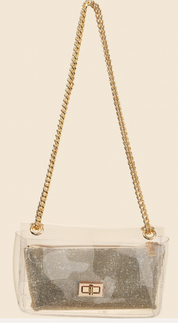BELLA CHAIN STRAP STADIUM BAG