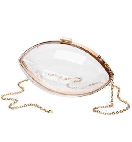 TOUCHDOWNS ONLY CLEAR FOOTBALL CROSSBODY