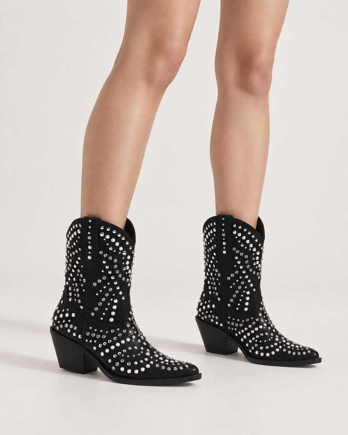 Adelle Studded Western Cowboy Boot