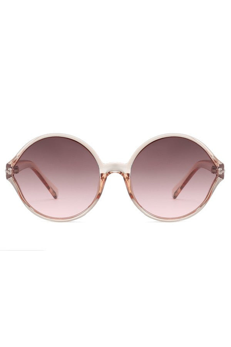 COCO ROUND FRAME SUNGLASSES-PINK