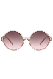COCO ROUND FRAME SUNGLASSES-PINK
