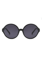 COCO ROUND FRAME SUNGLASSES-BLACK