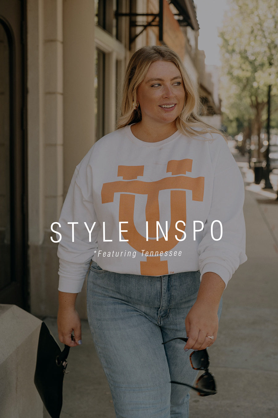 WISCONSIN -EAU CLAIRE BLUGOLDS It's Gameday Crew Fleece By Madi Prewett Troutt-WISCONSIN-EAU CLAIRE BLUGOLDS