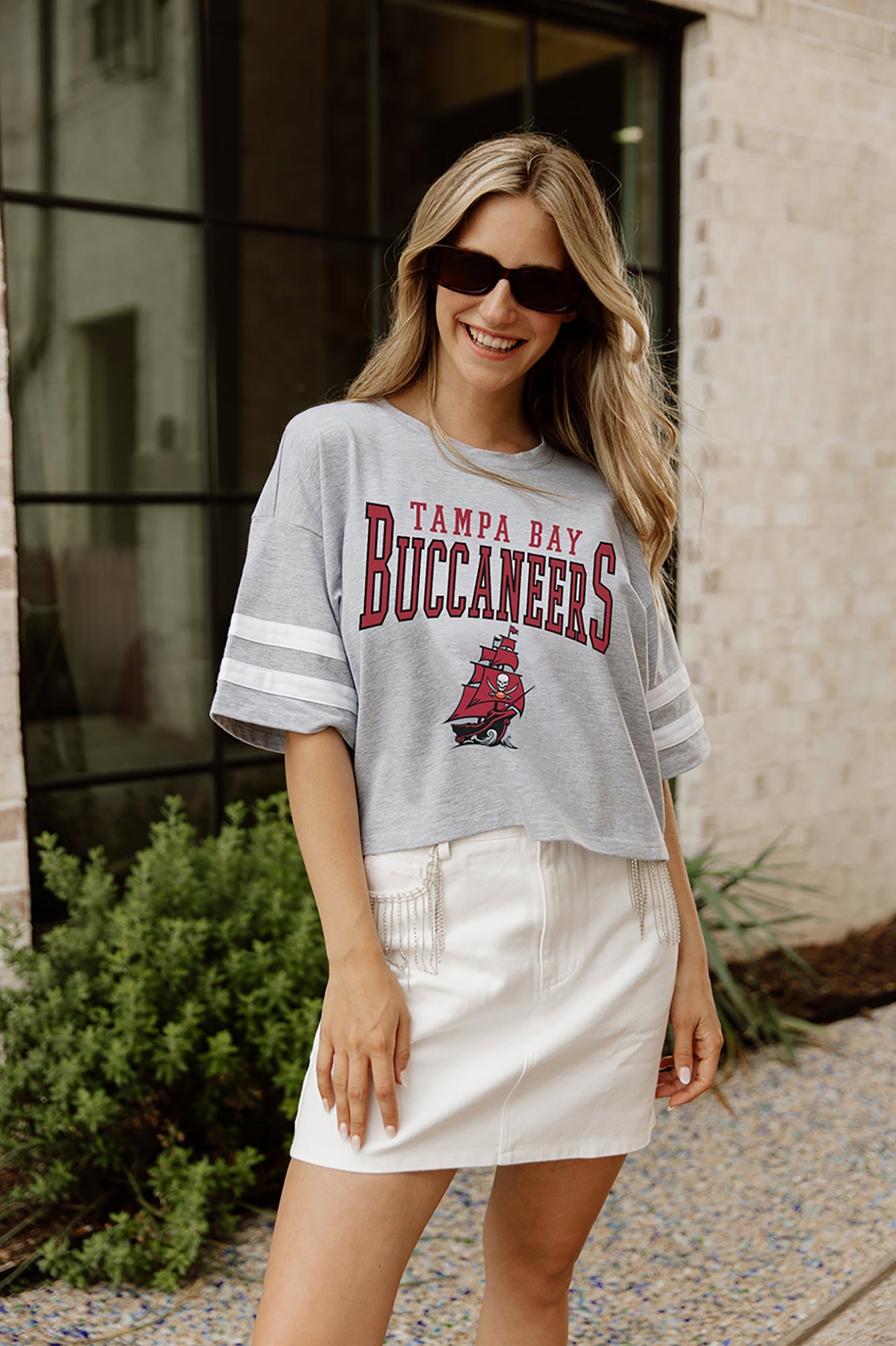 I Love My Bucs Tampa Bay Buccaneers Rhinestones T-shirt 