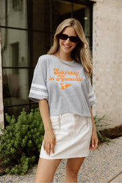 TENNESSEE VOLUNTEERS ON LOCATION DROP SHOULDER MID-CROP TEE