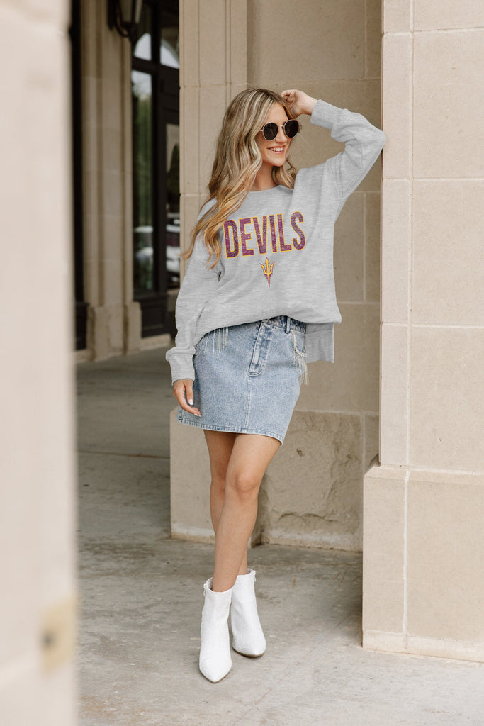 ARIZONA STATE SUN DEVILS STYLE STATEMENT SIDE SLIT PULLOVER