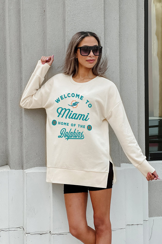 MIAMI DOLPHINS OFFSIDE SIDE SLIT PULLOVER