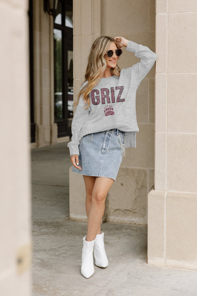 MONTANA GRIZZLIES STYLE STATEMENT SIDE SLIT PULLOVER