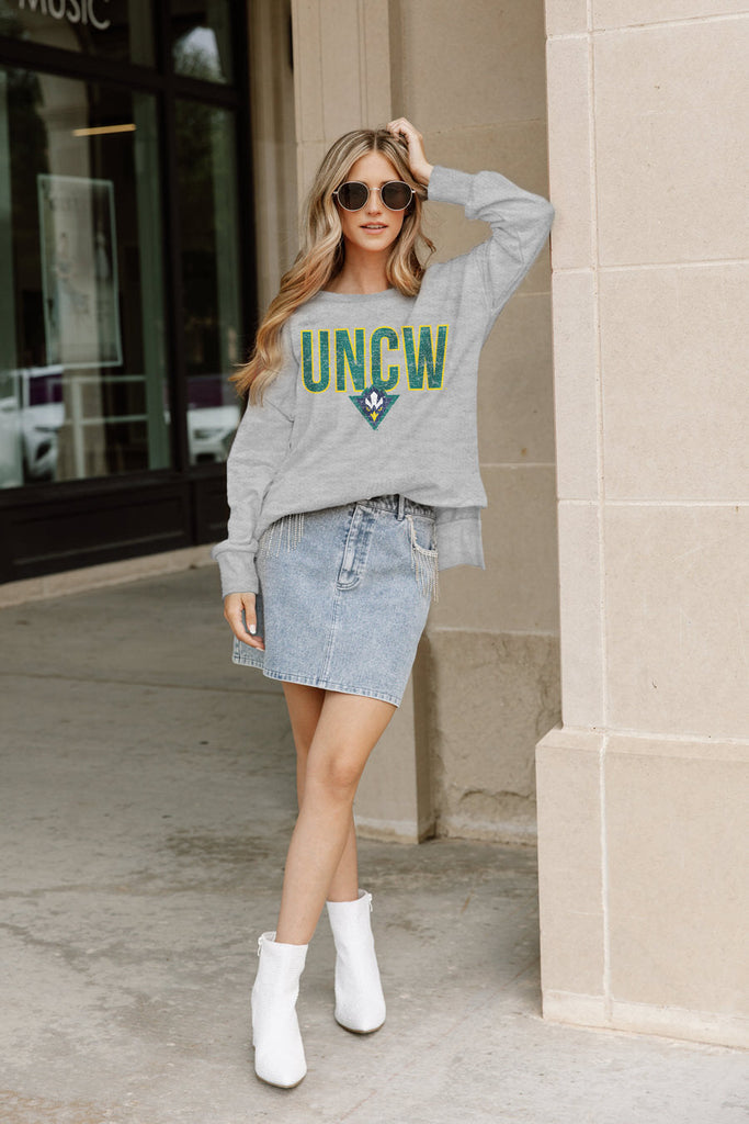 UNC WILMINGTON SEAHAWKS STYLE STATEMENT SIDE SLIT PULLOVER