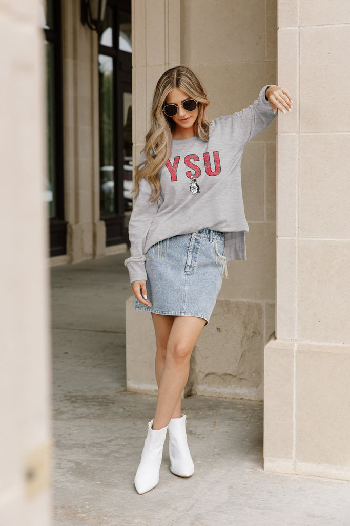 YOUNGSTOWN STATE PENGUINS STYLE STATEMENT SIDE SLIT PULLOVER