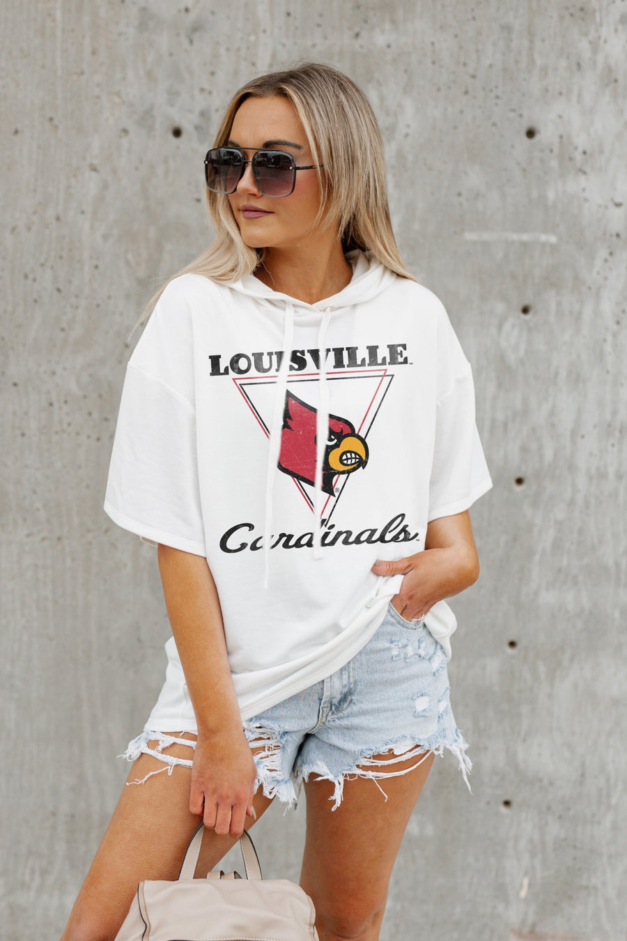 LOUISVILLE CARDINALS PLAY ON FRENCH TERRY HOODIE – GAMEDAY COUTURE