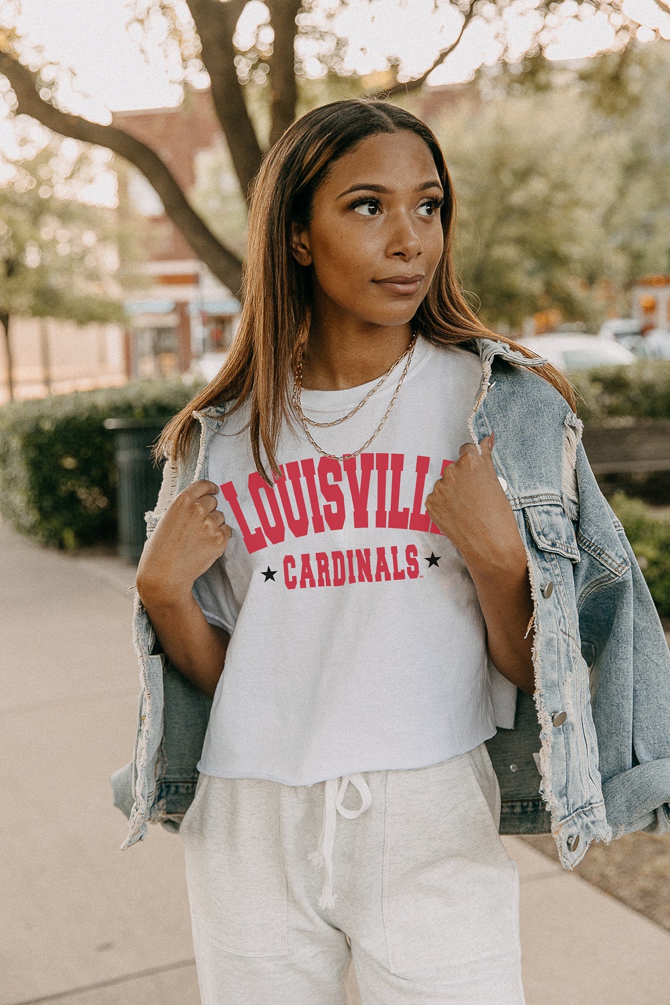 Louisville Cardinals Gameday Couture Women's Drop Shoulder Fleece