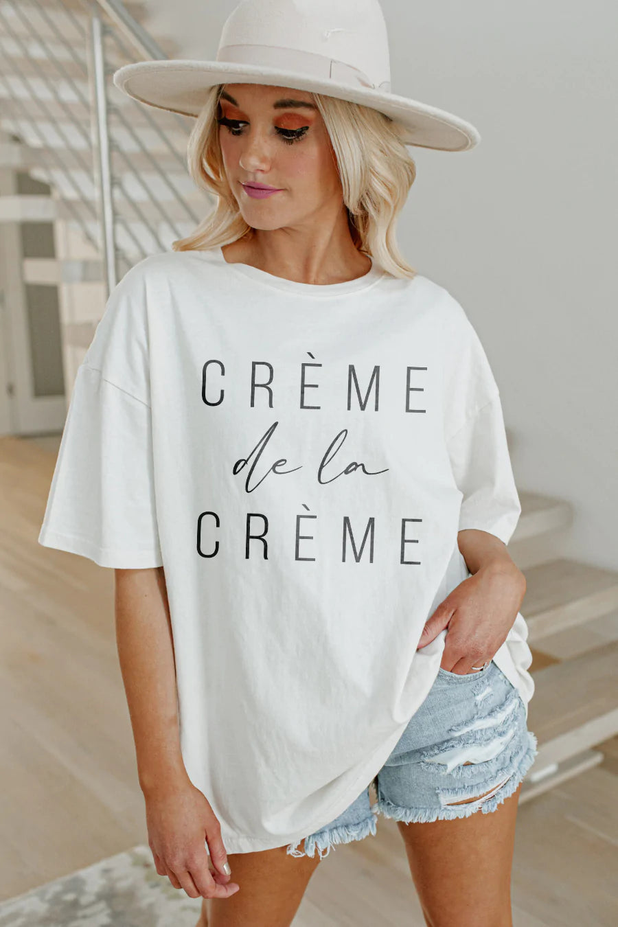 CREME DE LA CREME VINTAGE BOYFRIEND TEE