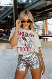 ARIZONA CARDINALS VICTORIOUS VIXEN SHORT SLEEVE FLOWY TEE