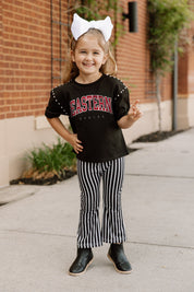 EASTERN WASHINGTON UNIVERSITY EAGLES AFTER PARTY KIDS STUDDED SHORT SLEEVE MODERATELY CROPPED TEE
