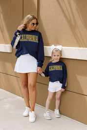 CALIFORNIA GOLDEN BEARS GUESS WHO'S BACK KIDS SEQUIN YOKE PULLOVER